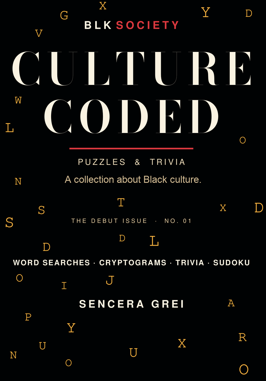 Culture Coded: Puzzles & Trivia, a Black culture puzzle book by BLK Society